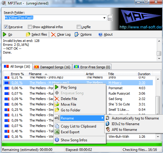 mp3 тест