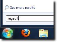 Введите Regedit