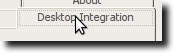 Вкладка «Интеграция рабочего стола»