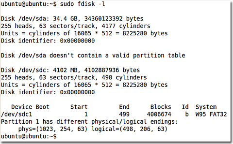 Fdisk для вывода списка всех дисков.