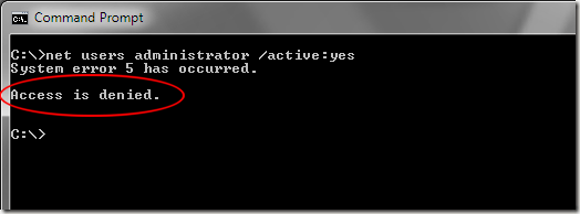 Windows 7 Access is Denied