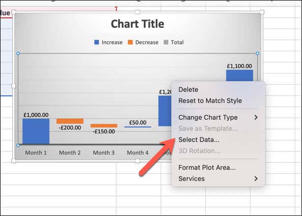 Как создать каскадную диаграмму в Microsoft Excel, изображение 4